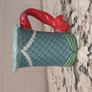Disney Parks Ariel The Little Mermaid Hair Handle Signature coffee mug